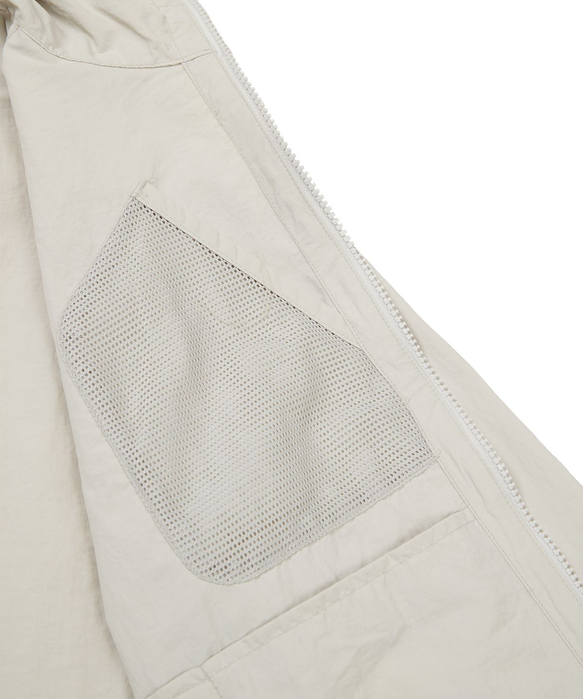 스노우피크 어패럴(SNOWPEAK APPAREL) S23MWLWB52 타슬란 우먼스 세미크롭 바람막이 Light Beige