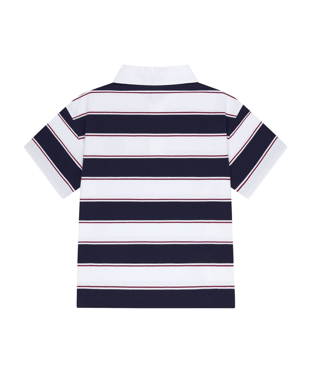 마리떼 키즈(MARITHÉ KIDS) KIDS MULTI STRIPE COLLAR TEE navy