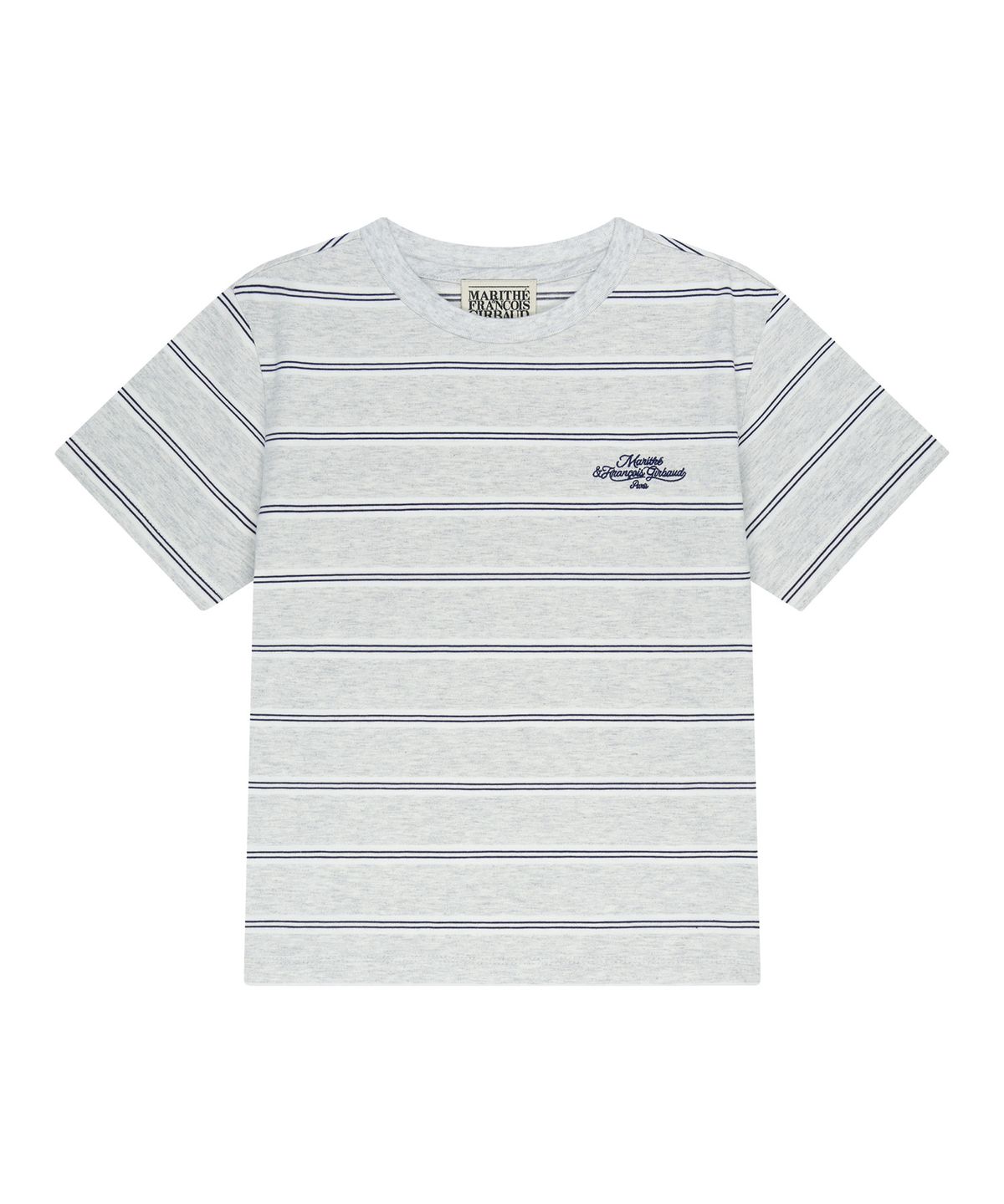마리떼 키즈(MARITHÉ KIDS) KIDS MULTI STRIPE TEE light heather gray