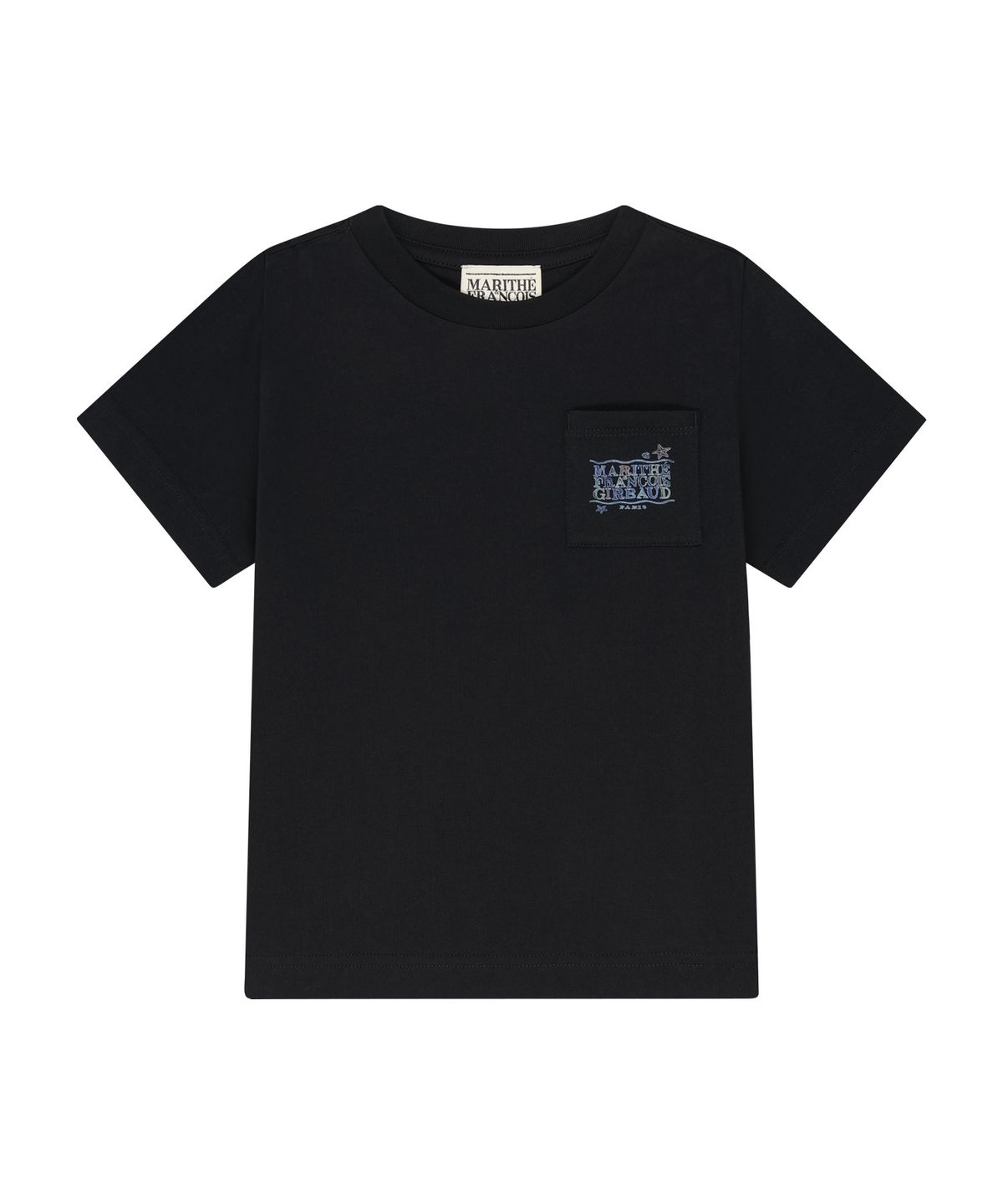 마리떼 키즈(MARITHÉ KIDS) KIDS DOODLE CLASSIC LOGO POCKET POINT TEE black