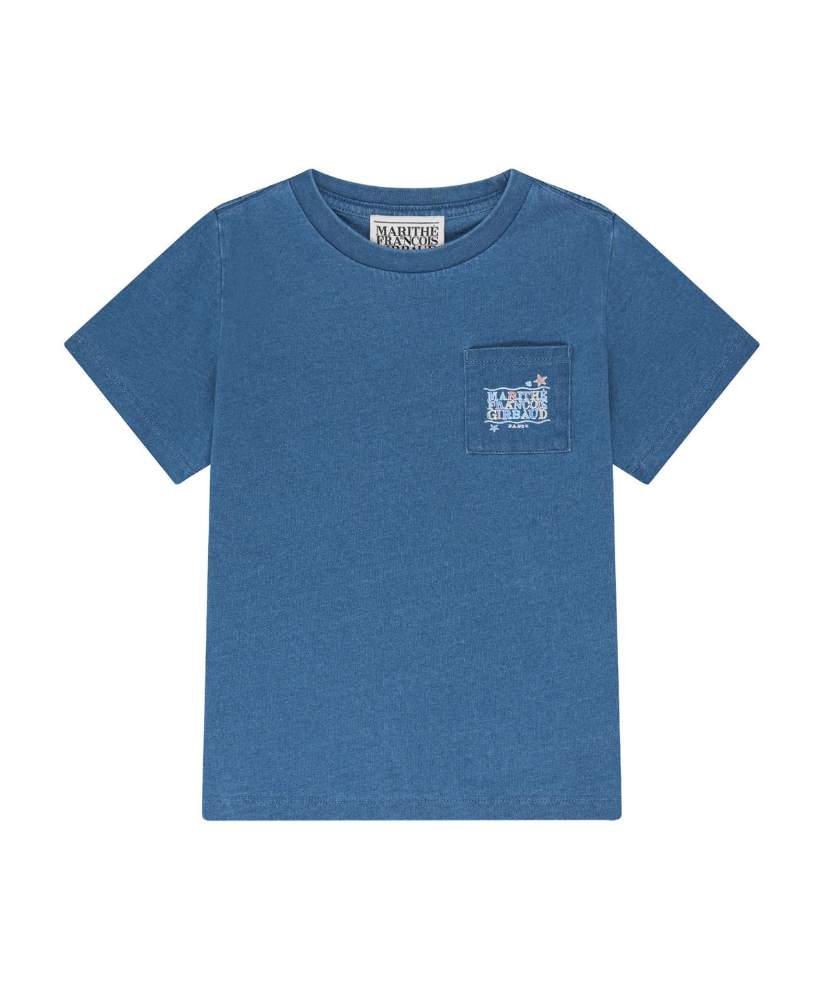 마리떼 키즈(MARITHÉ KIDS) KIDS DOODLE CLASSIC LOGO POCKET POINT TEE blue
