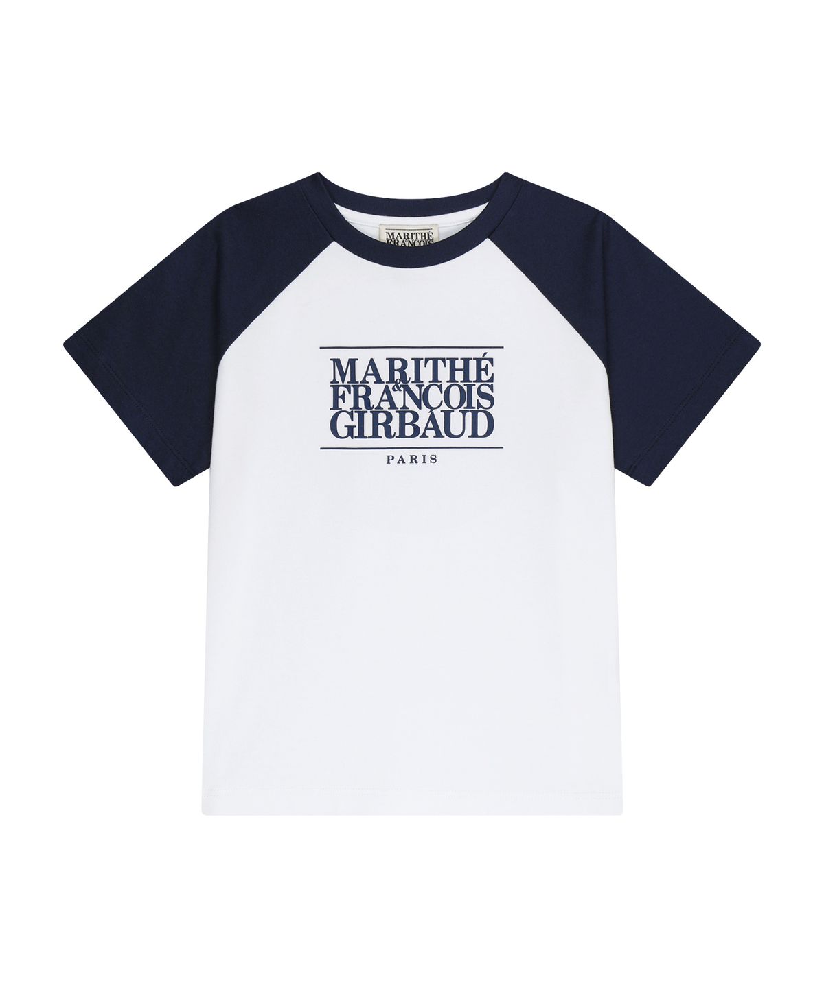 마리떼 키즈(MARITHÉ KIDS) KIDS CLASSIC LOGO RAGLAN OVERSIZED TEE navy