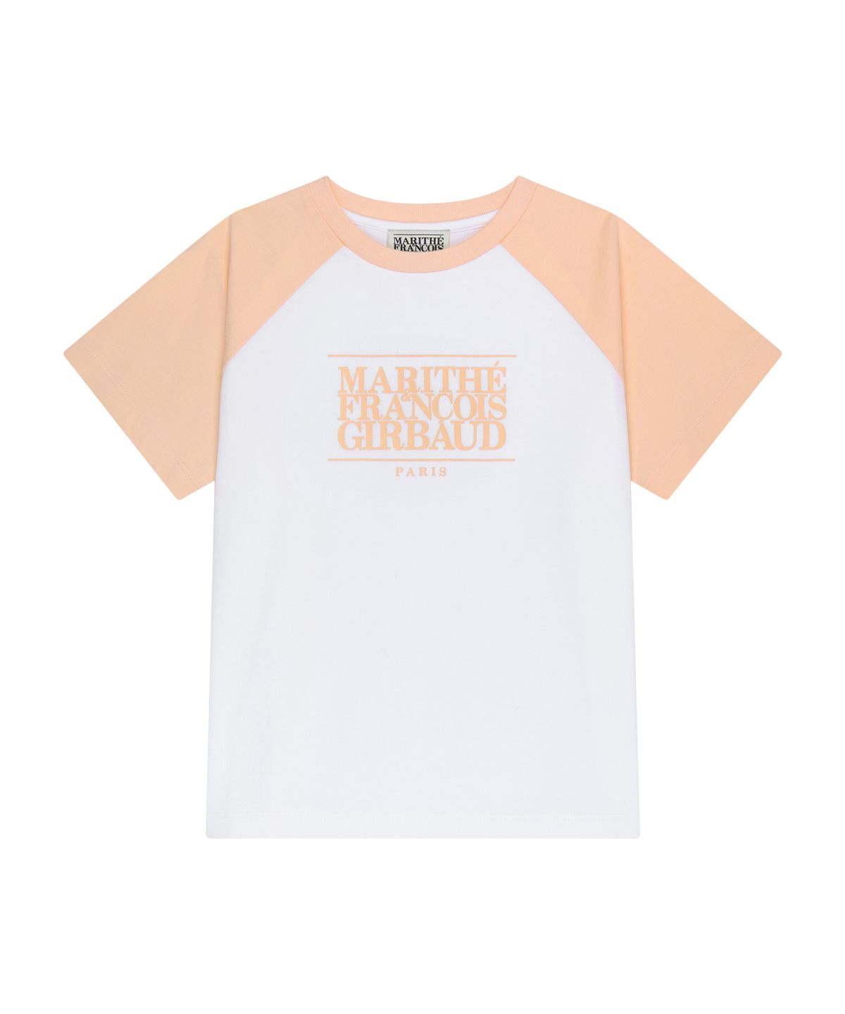 마리떼 키즈(MARITHÉ KIDS) KIDS CLASSIC LOGO RAGLAN OVERSIZED TEE coral pink