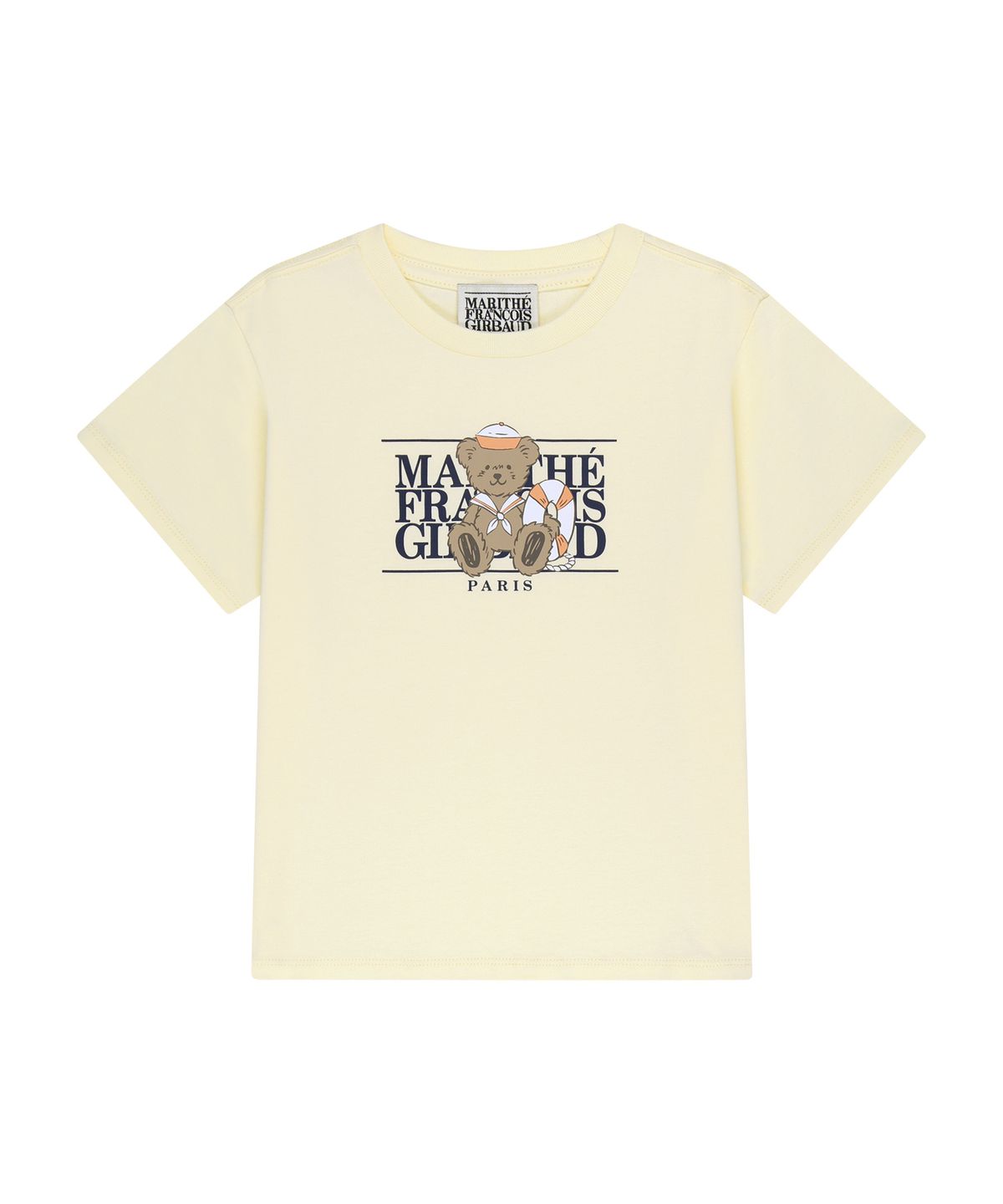 마리떼 키즈(MARITHÉ KIDS) KIDS MARINE BEAR CLASSIC LOGO TEE light yellow