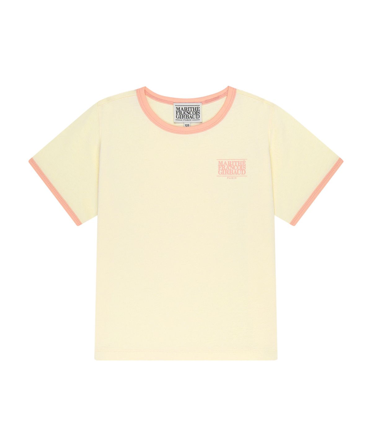 마리떼 키즈(MARITHÉ KIDS) KIDS SMALL CLASSIC LOGO RINGER TEE cream