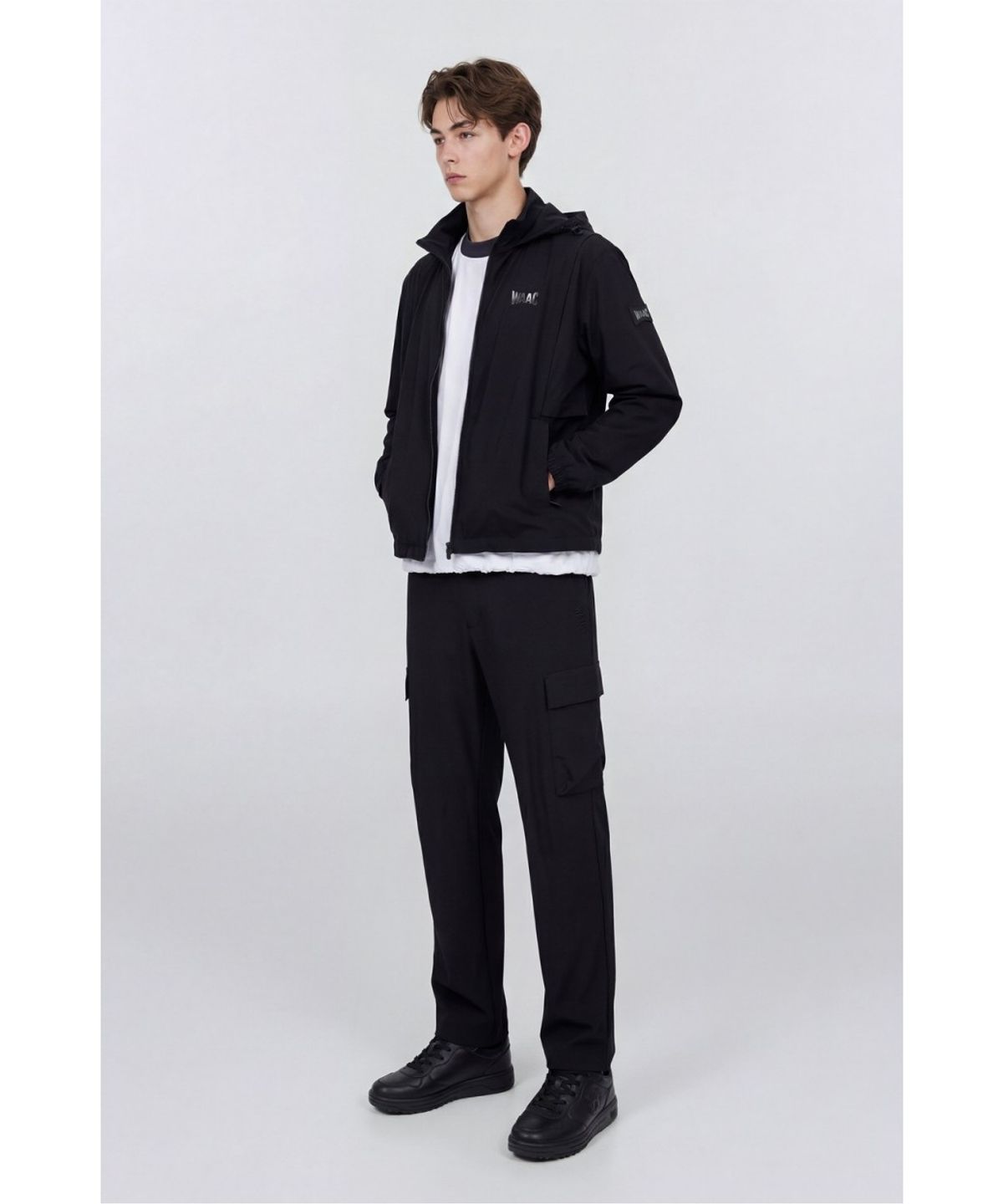 왁(WAAC) Men 2WAY Jacket WMUAS26106BKX