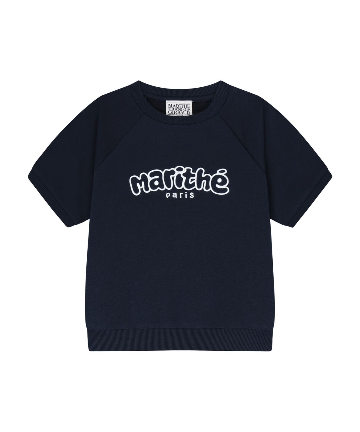 마리떼 키즈(MARITHÉ KIDS) KIDS RAGLAN SHORT SLEEVE SWEATSHIRT navy