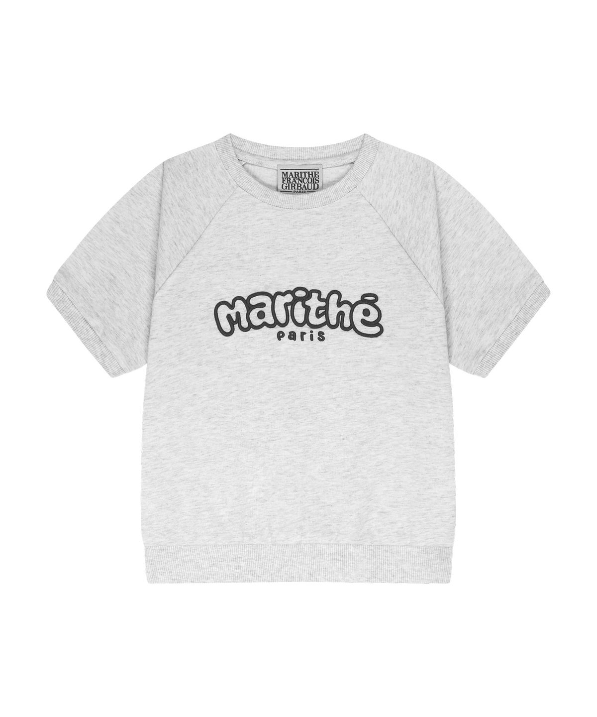 마리떼 키즈(MARITHÉ KIDS) KIDS RAGLAN SHORT SLEEVE SWEATSHIRT light heather gray