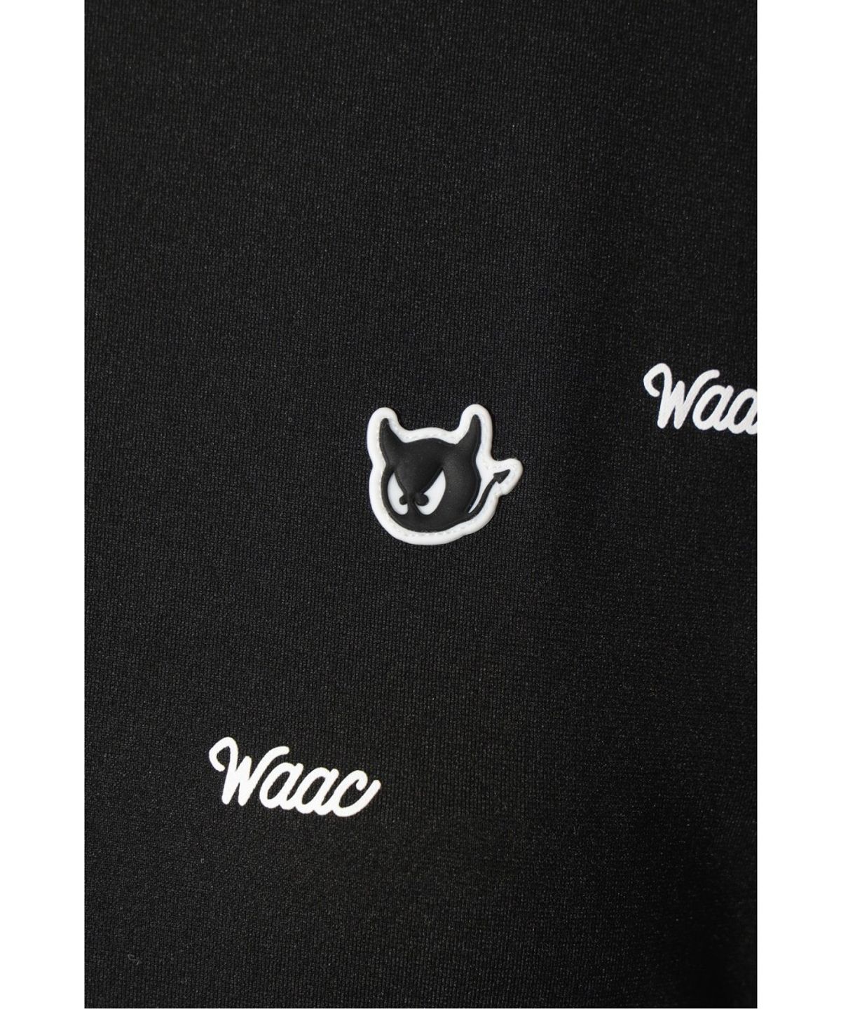 왁(WAAC) Logo Pattern Highneck Top WWTBS26103BKX