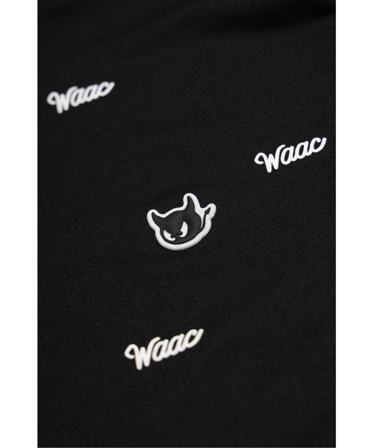 왁(WAAC) Logo Pattern Highneck Top WWTBS26103BKX