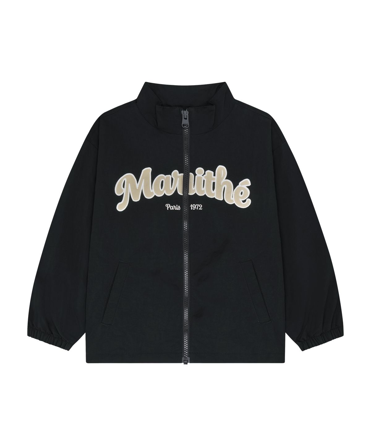 마리떼 키즈(MARITHÉ KIDS) KIDS LETTERING LOGO WINDBREAKER black