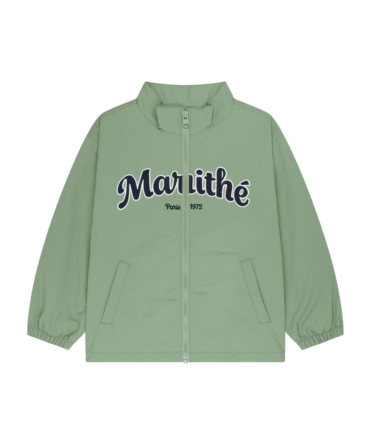 마리떼 키즈(MARITHÉ KIDS) KIDS LETTERING LOGO WINDBREAKER khaki
