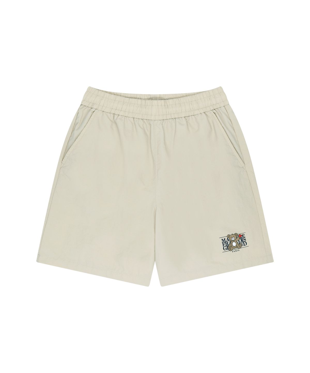 마리떼 키즈(MARITHÉ KIDS) KIDS BEAR CLASSIC LOGO SHORTS beige