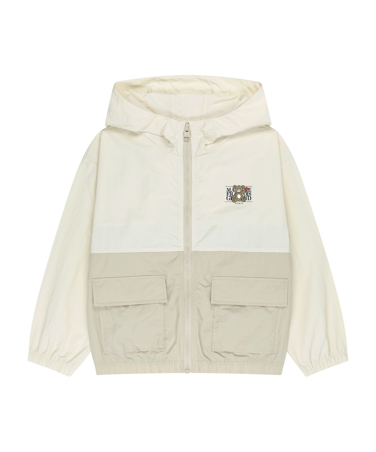 마리떼 키즈(MARITHÉ KIDS) KIDS BEAR CLASSIC LOGO WINDBREAKER beige