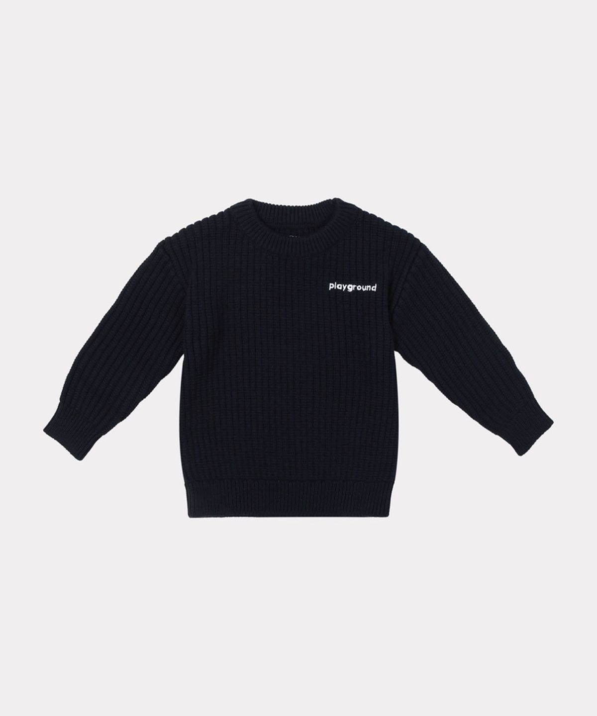 플레이그라운드(PLAYGROUND) Check Sleeve Knit(2 colors)
