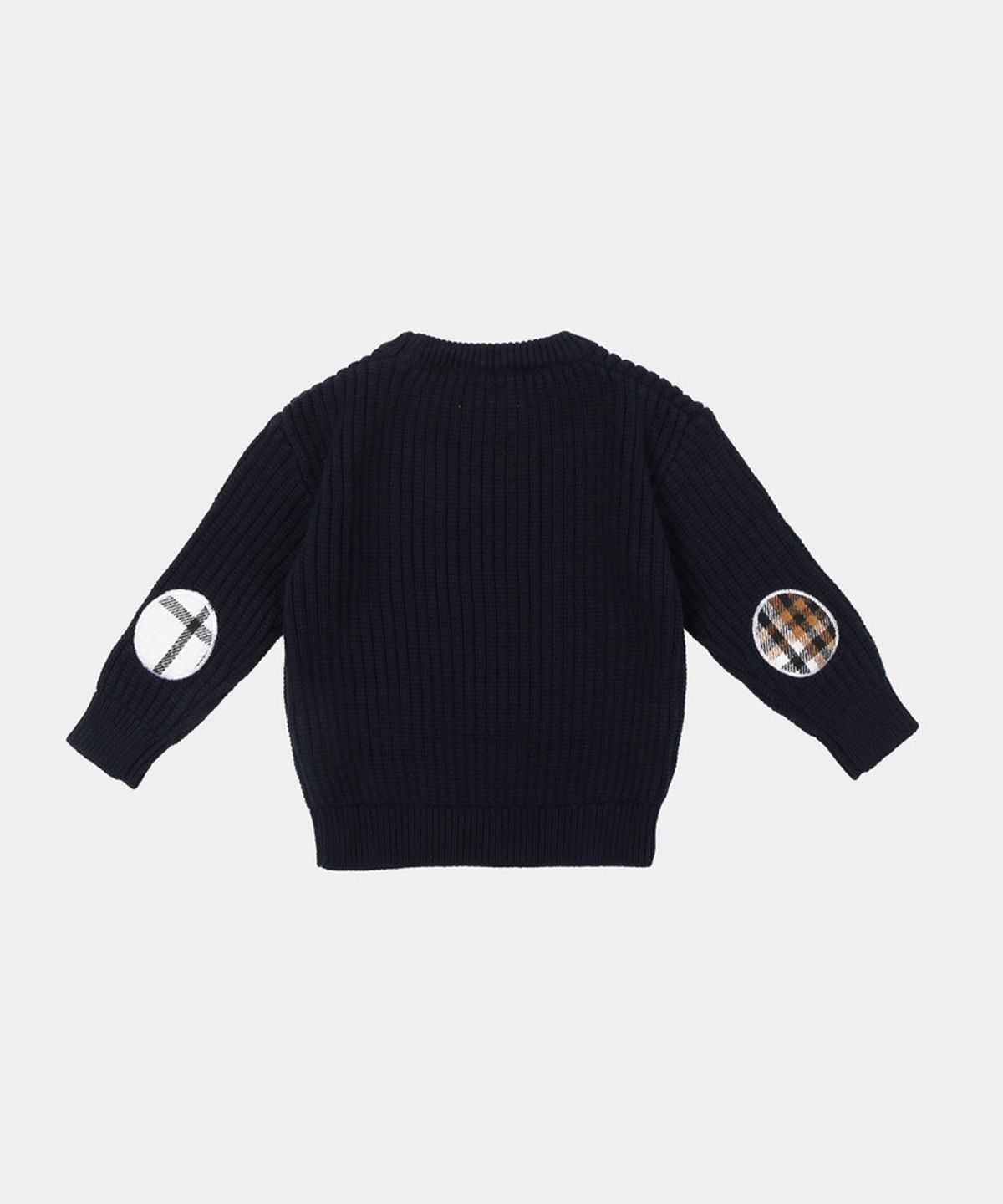 플레이그라운드(PLAYGROUND) Check Sleeve Knit(2 colors)