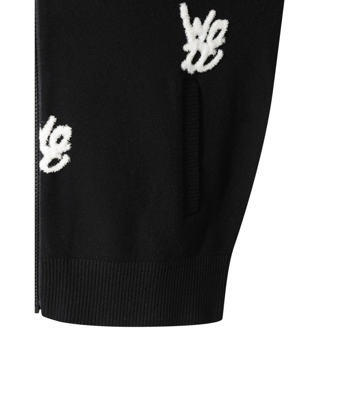 왁(WAAC) Logo Pattern Hooded Zip-up WWWAS26110BKX