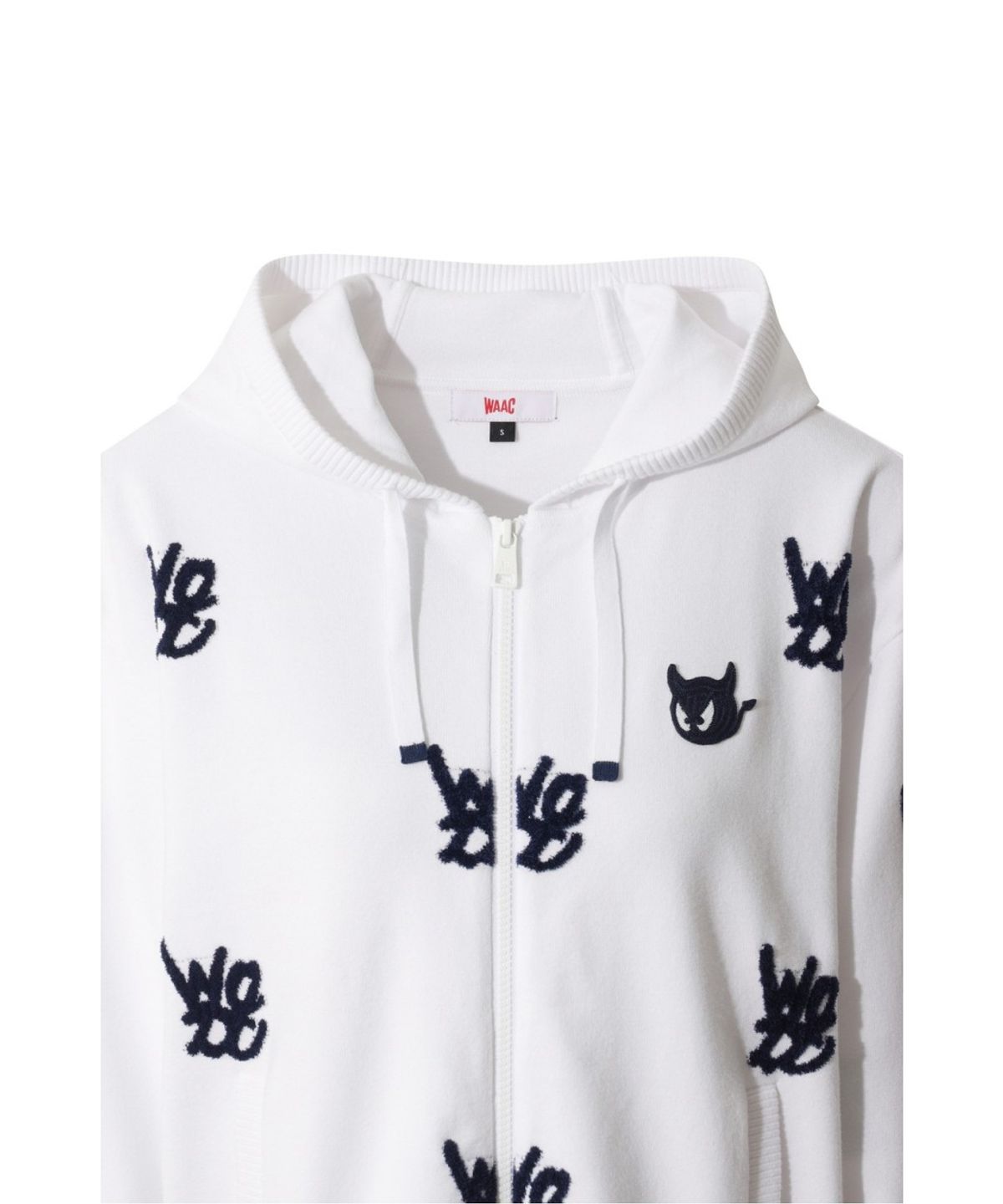 왁(WAAC) Logo Pattern Hooded Zip-up WWWAS26110WHX