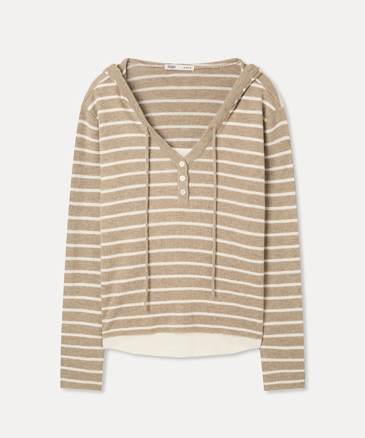미쏘(MIXXO) 후드 레이어드 니트 RE KAG326T_MIWKAG95QT