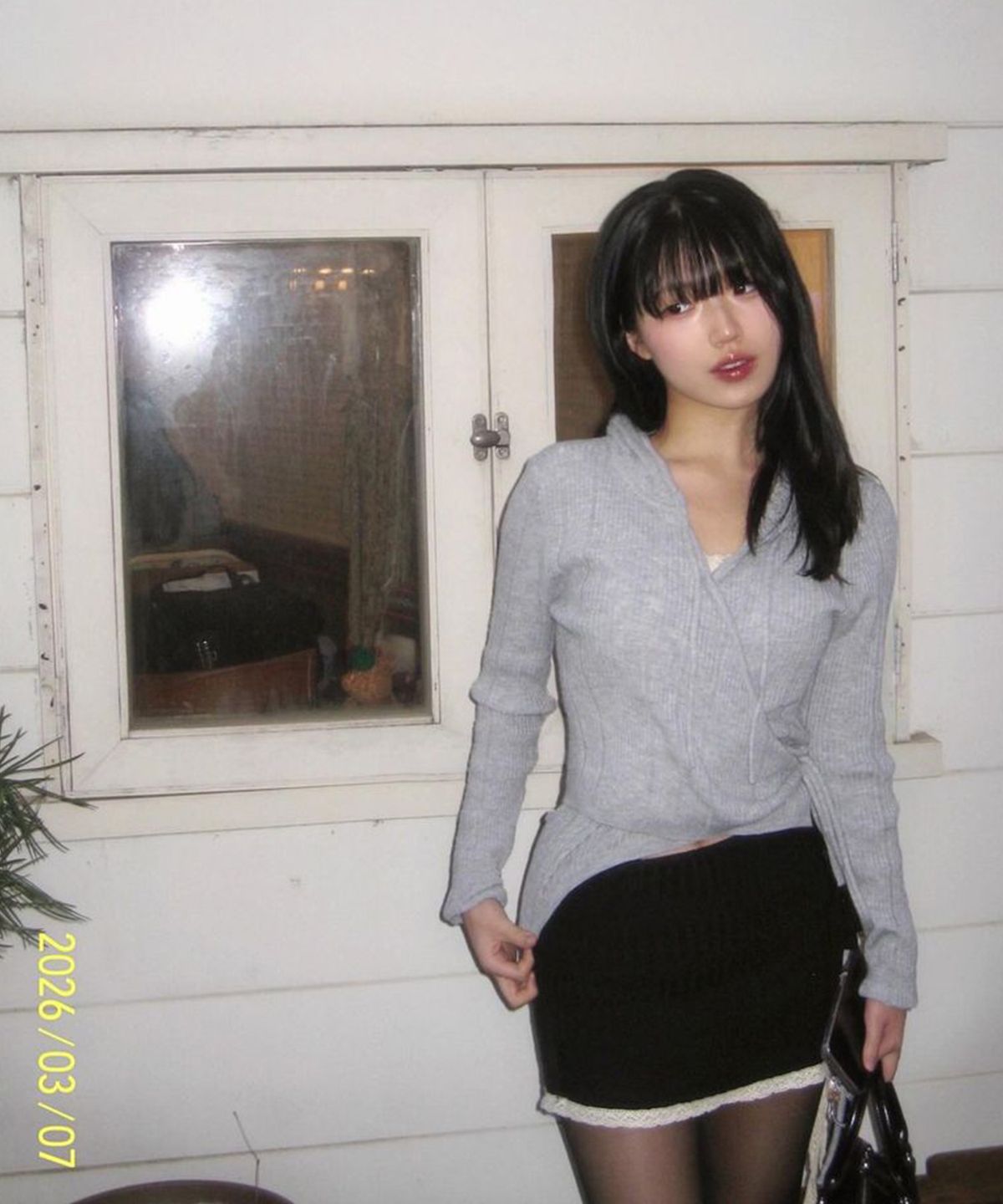 미쏘(MIXXO) 후드 랩 가디건_MIWCKG314T