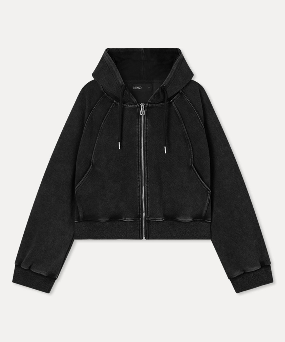 미쏘(MIXXO) 워시드 라인 후드집업_MIWJMG31SS