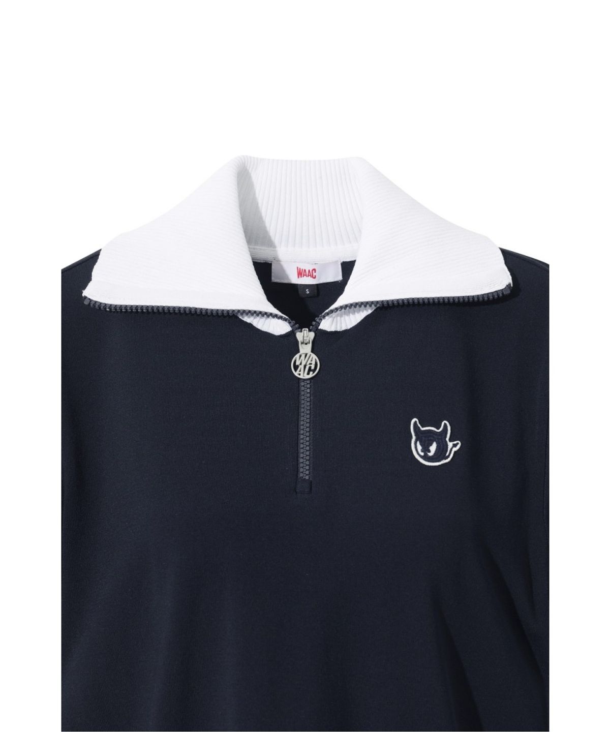 왁(WAAC) Big Collar Half-Zip Sweater (OE) WWWAM26901NYD