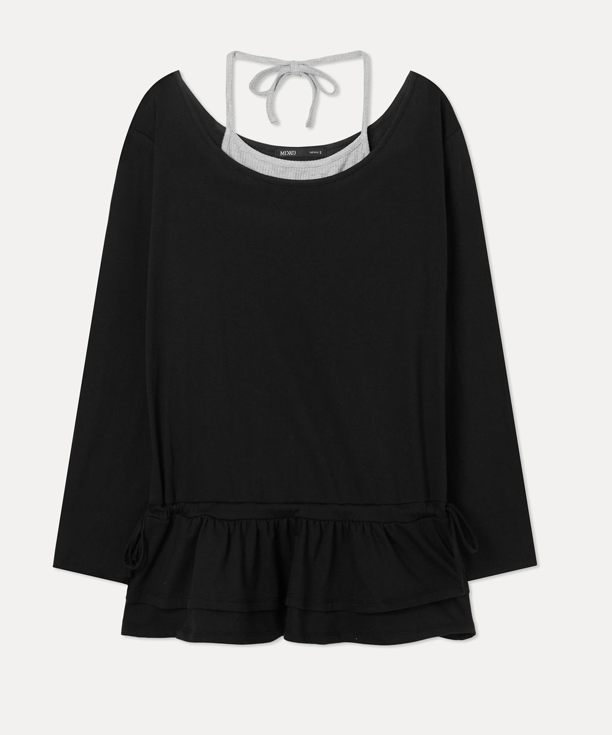 미쏘(MIXXO) 스커트 레이어드 티셔츠_MIWLWG342A MIWHWG73QA