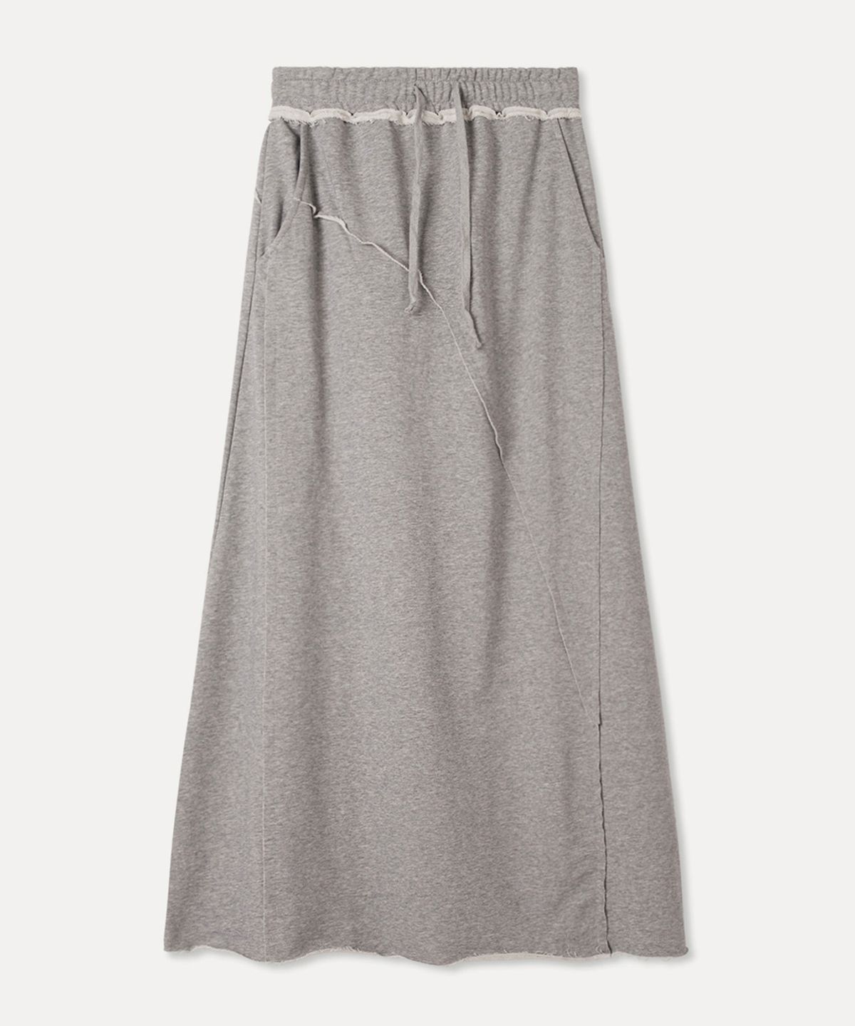 미쏘(MIXXO) 스웻 절개 스커트_MIWWHG346C