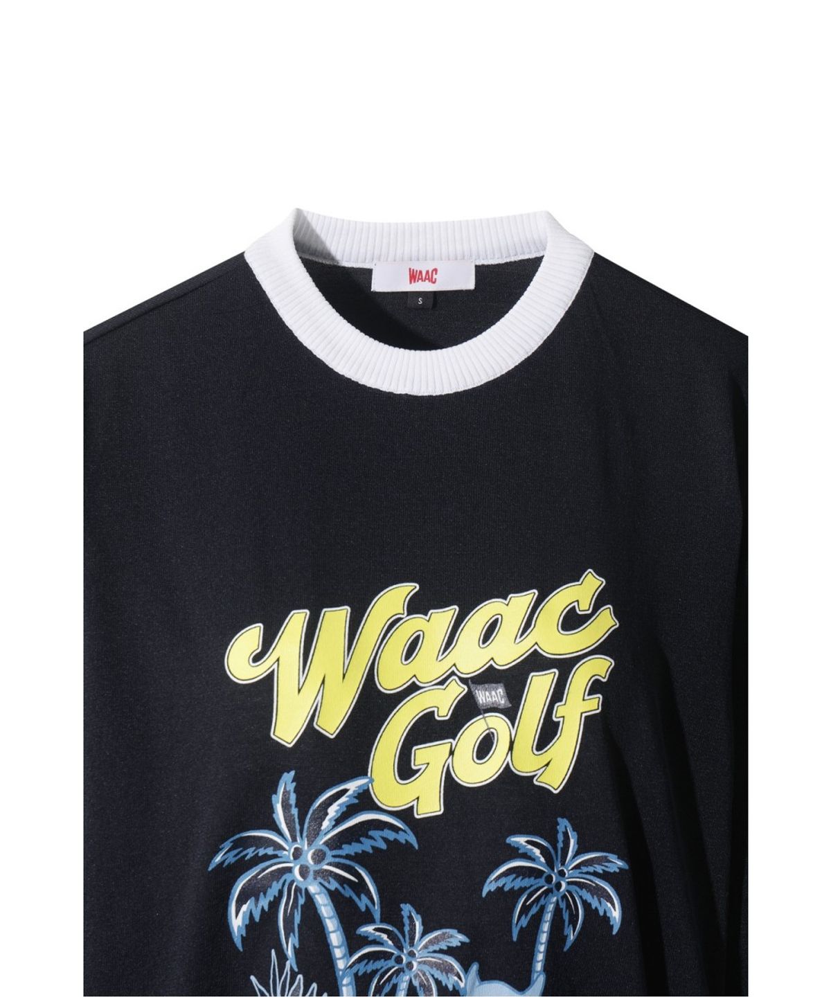 왁(WAAC) [Exclusive] Women Palm Tree Crewneck Sweater WWWAM26902NYX