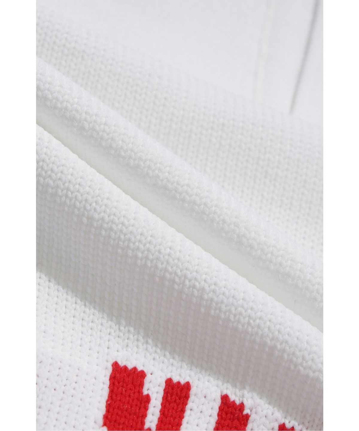왁(WAAC) Logo Intarsia Knit Jacket WWWAS26106IVX