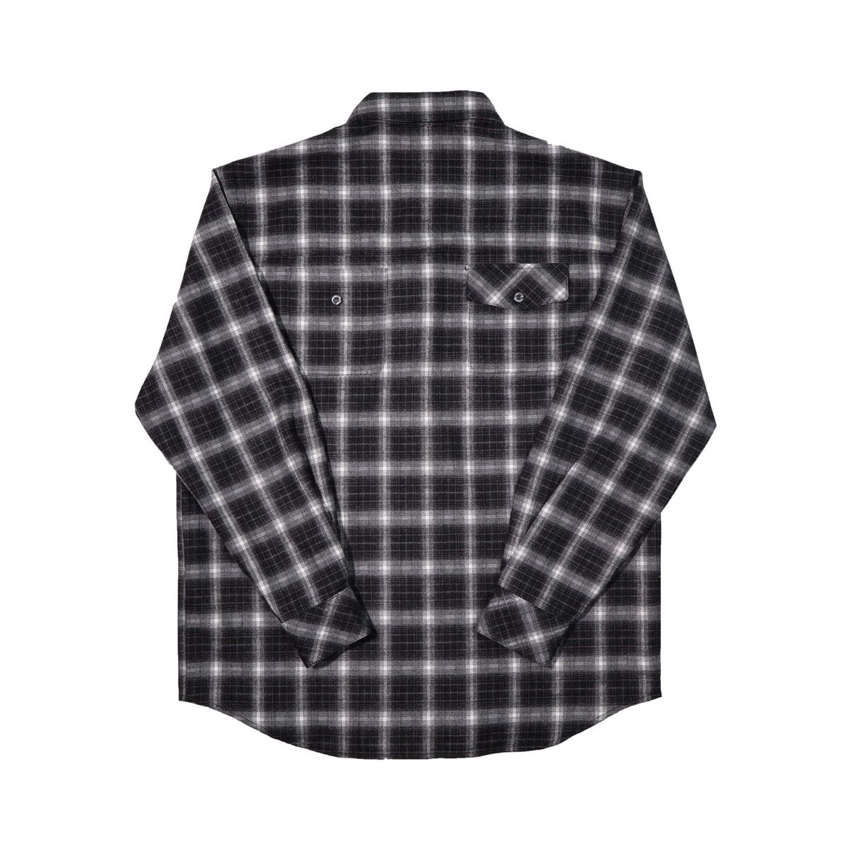 언트레멀드(UNTRAMMELED) BACK POCKET FLANNEL SHIRT - BLACK