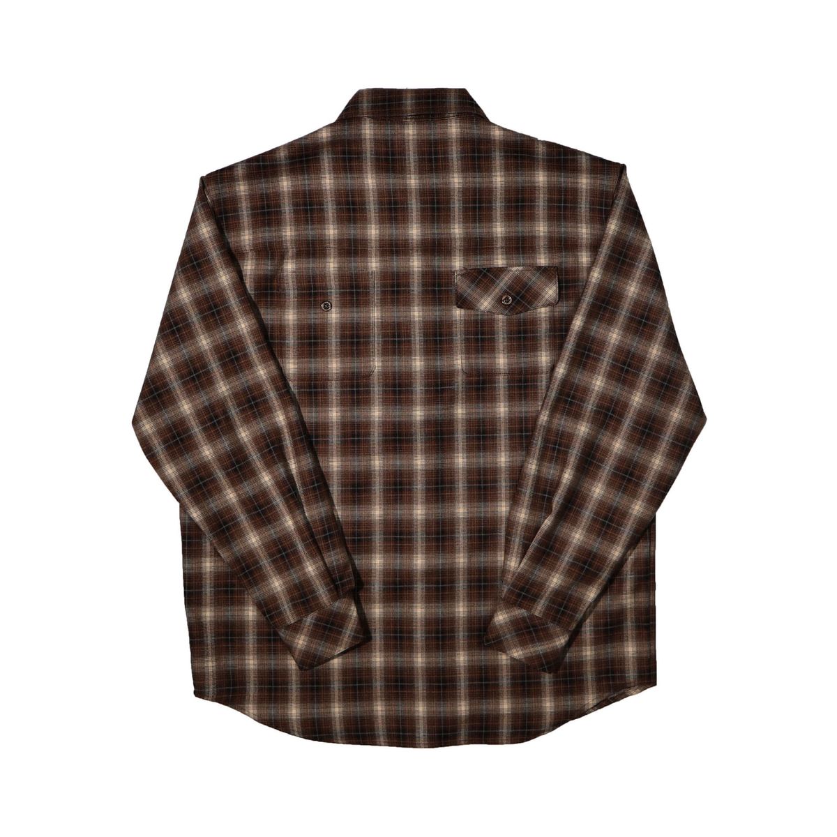 언트레멀드(UNTRAMMELED) BACK POCKET FLANNEL SHIRT - BROWN