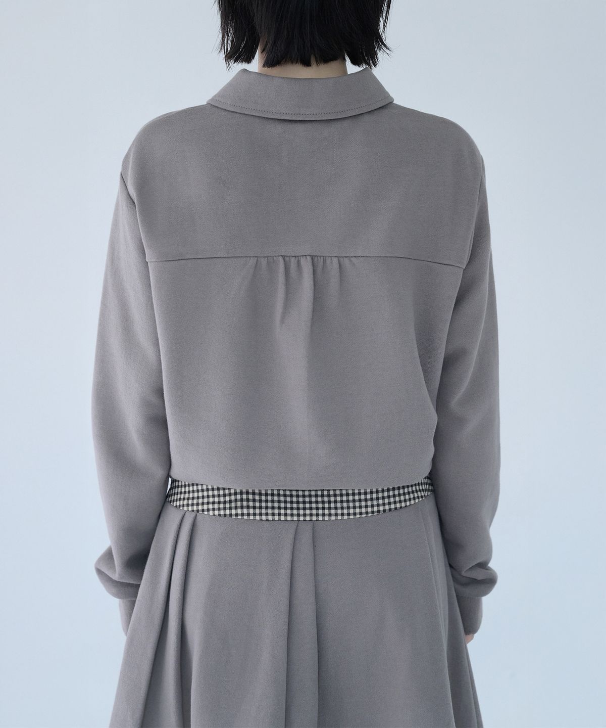 미레코(MIRECO) MINI CHECK SWEAT JK BEIGE