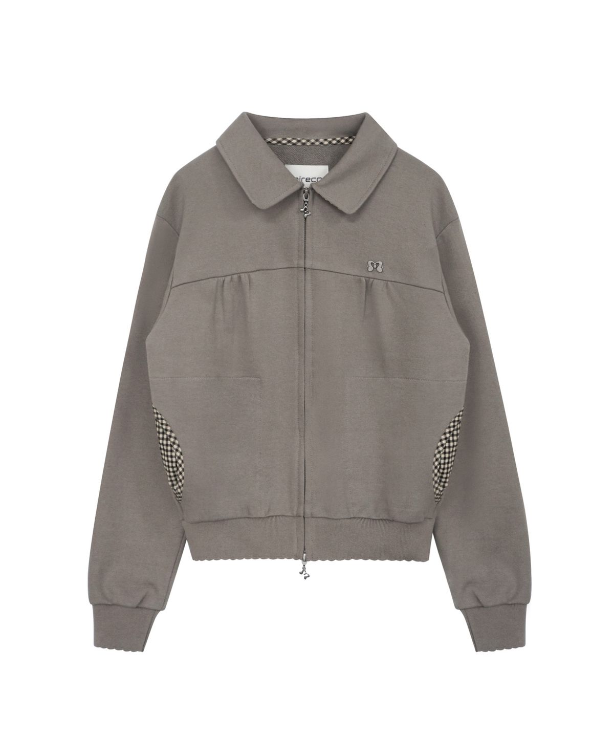 미레코(MIRECO) MINI CHECK SWEAT JK BEIGE