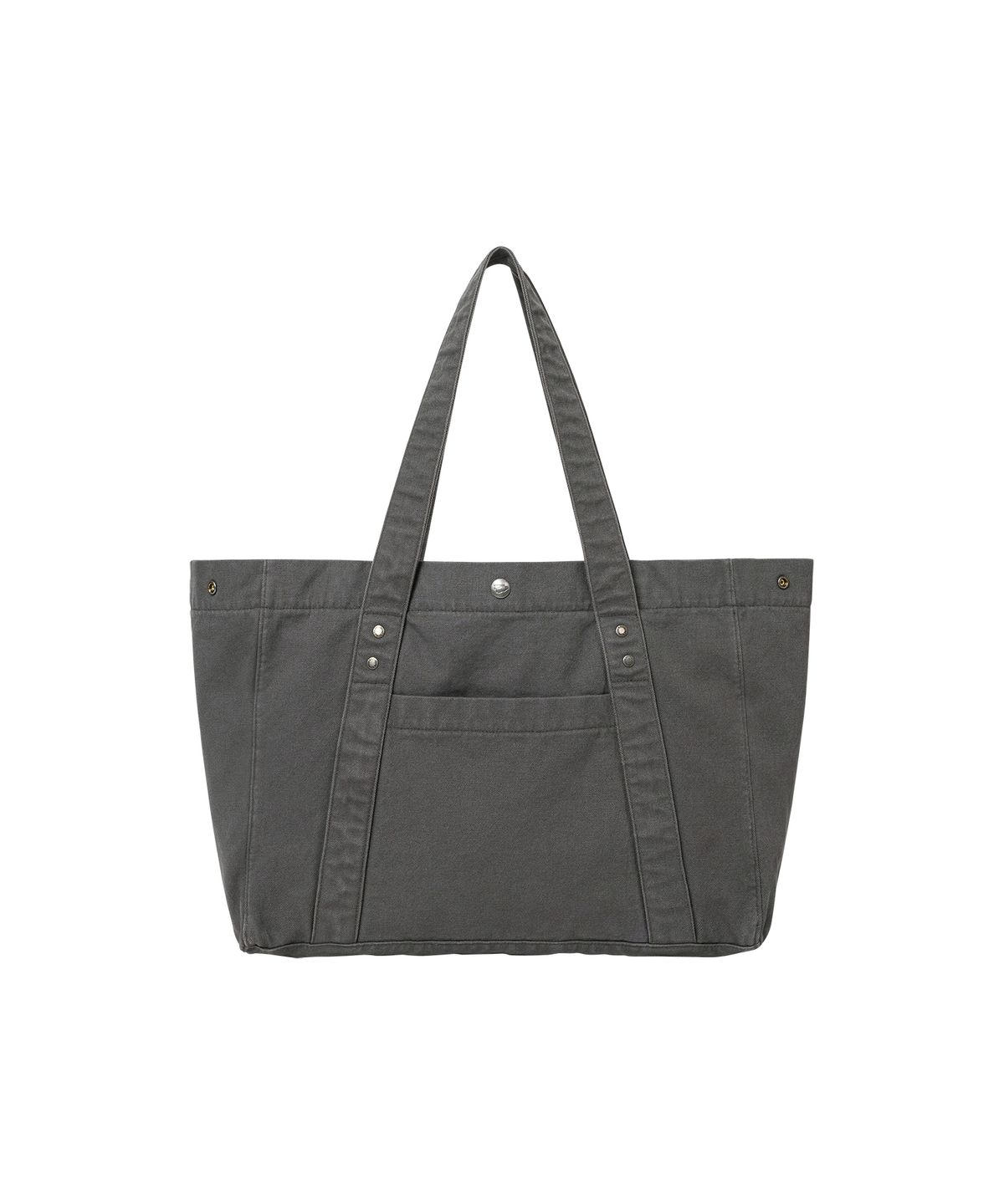 웰빙익스프레스(WELLBEING EXPRESS) Washed Cotton Tote Bag Charcoal