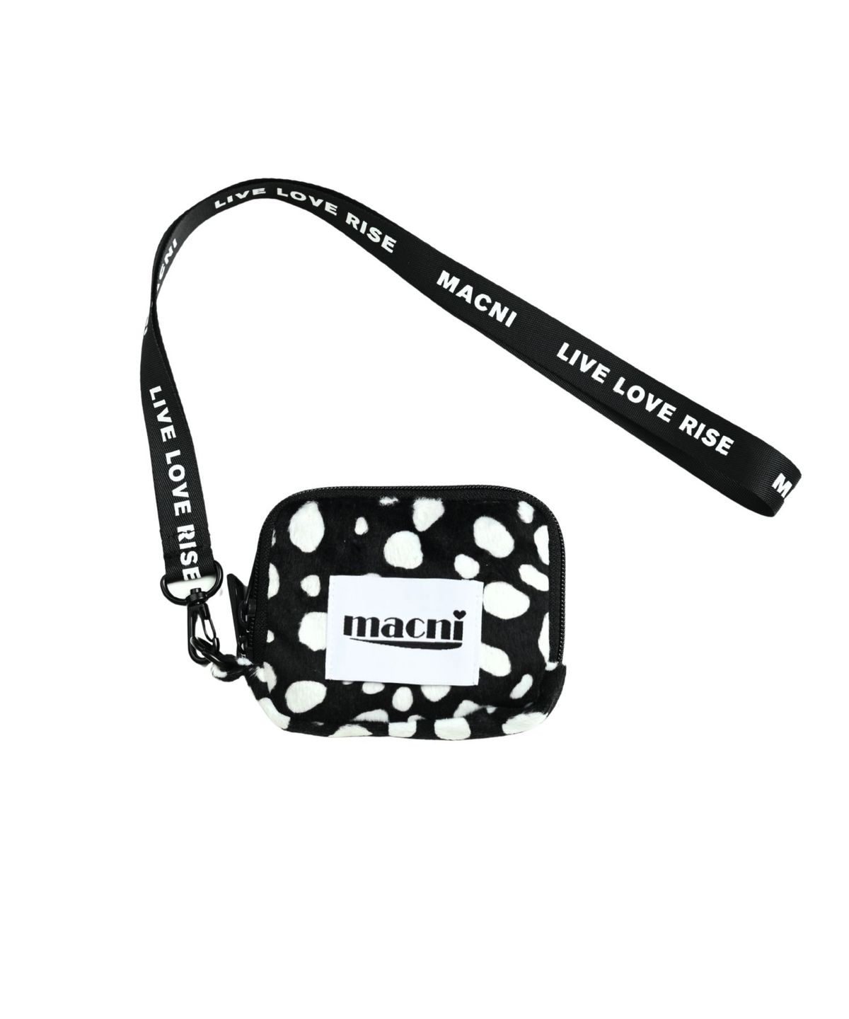 마크니(MACNI) STRAP MINI WALLET DOT BLACK
