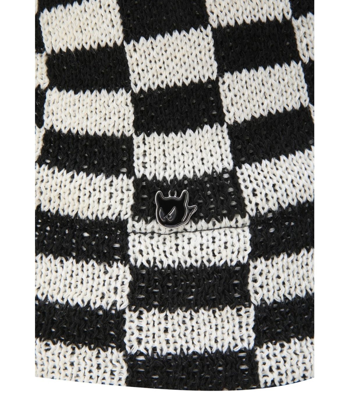 왁(WAAC) Women Pattern Knit Hat WGRCX26118BKX