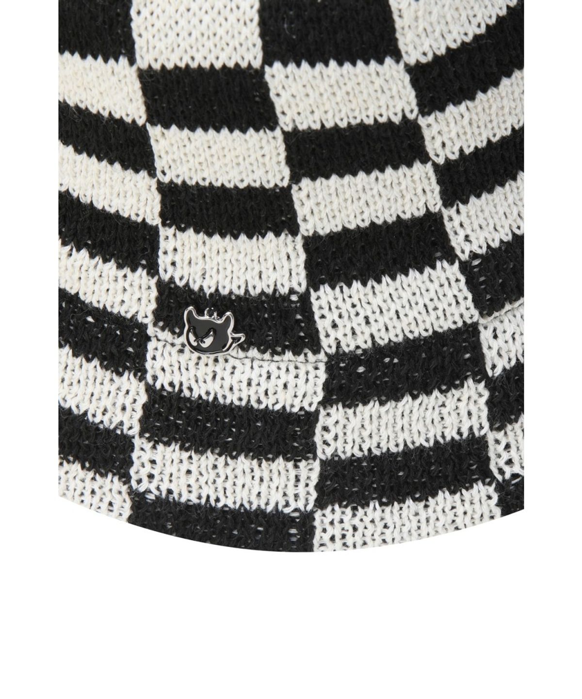 왁(WAAC) Women Pattern Knit Hat WGRCX26118BKX