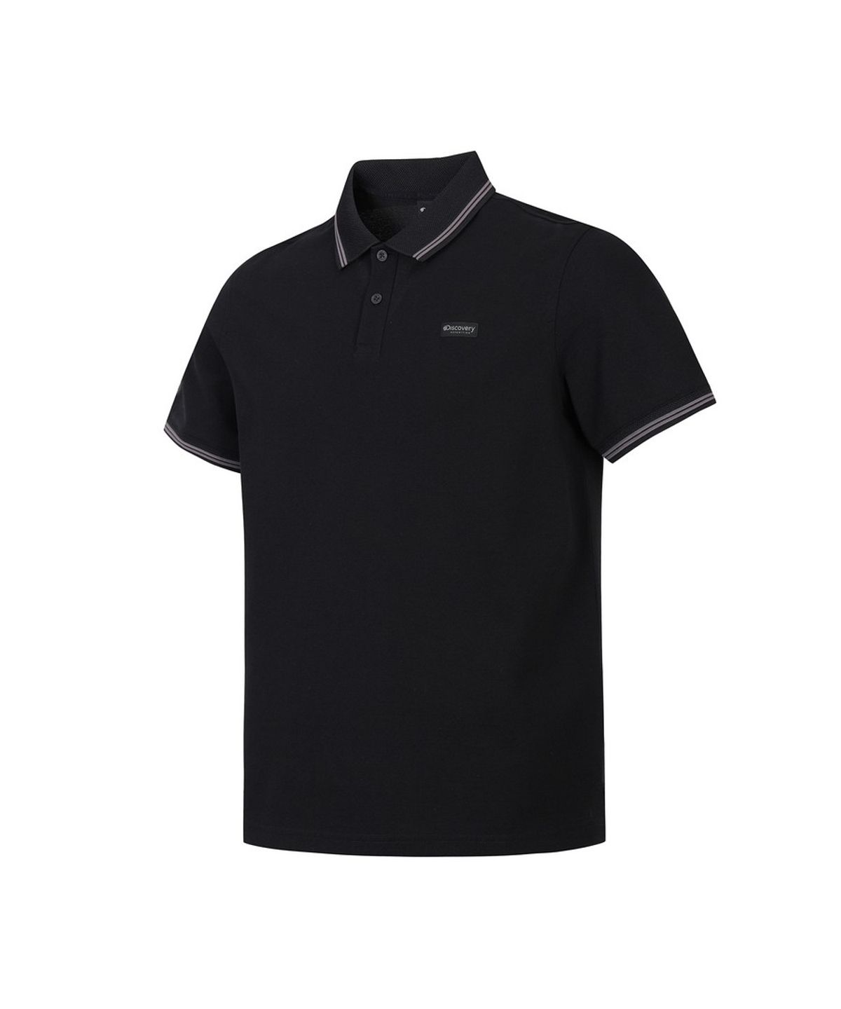 디스커버리 익스페디션(DISCOVERY EXPEDITION) 남성 컬러티핑 카라티 (BLACK)