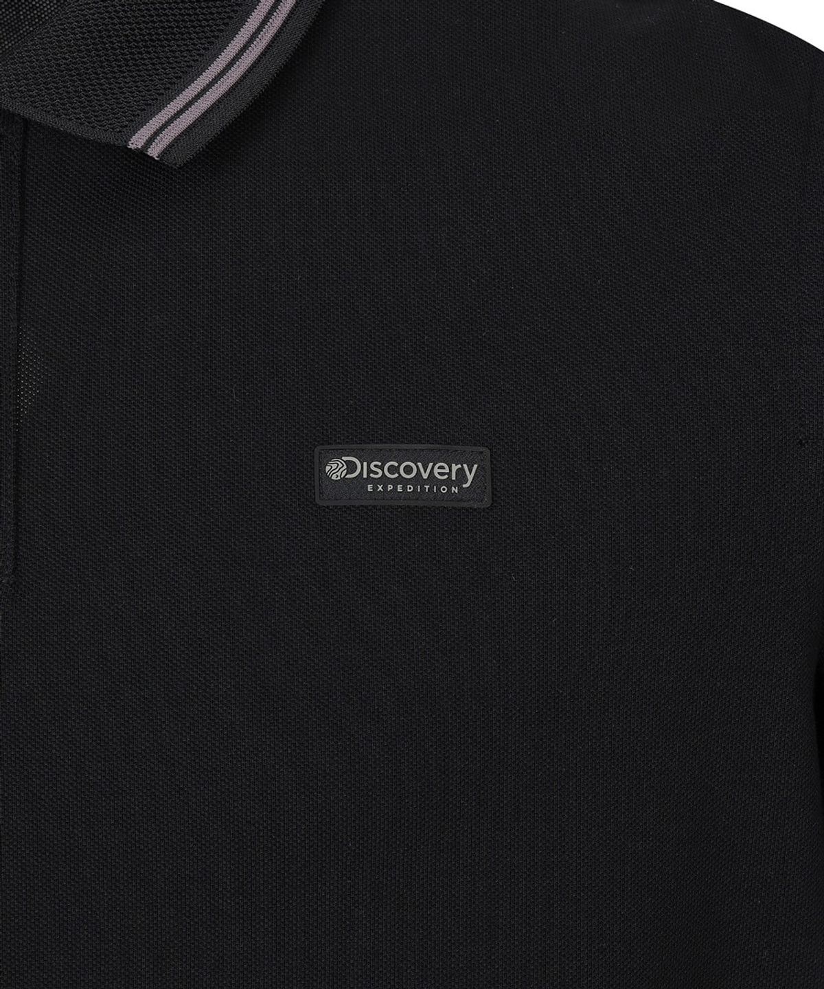 디스커버리 익스페디션(DISCOVERY EXPEDITION) 남성 컬러티핑 카라티 (BLACK)