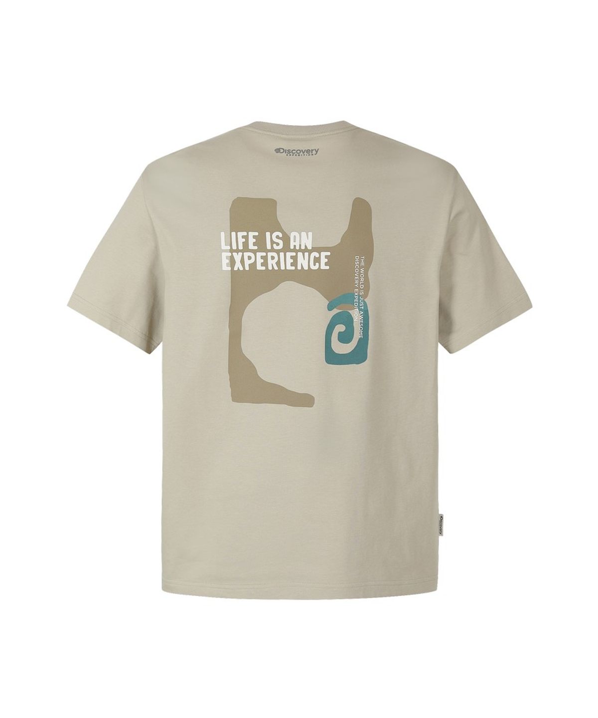 디스커버리 익스페디션(DISCOVERY EXPEDITION) 유니 클라임 그래픽 반팔티셔츠 (BEIGE2)