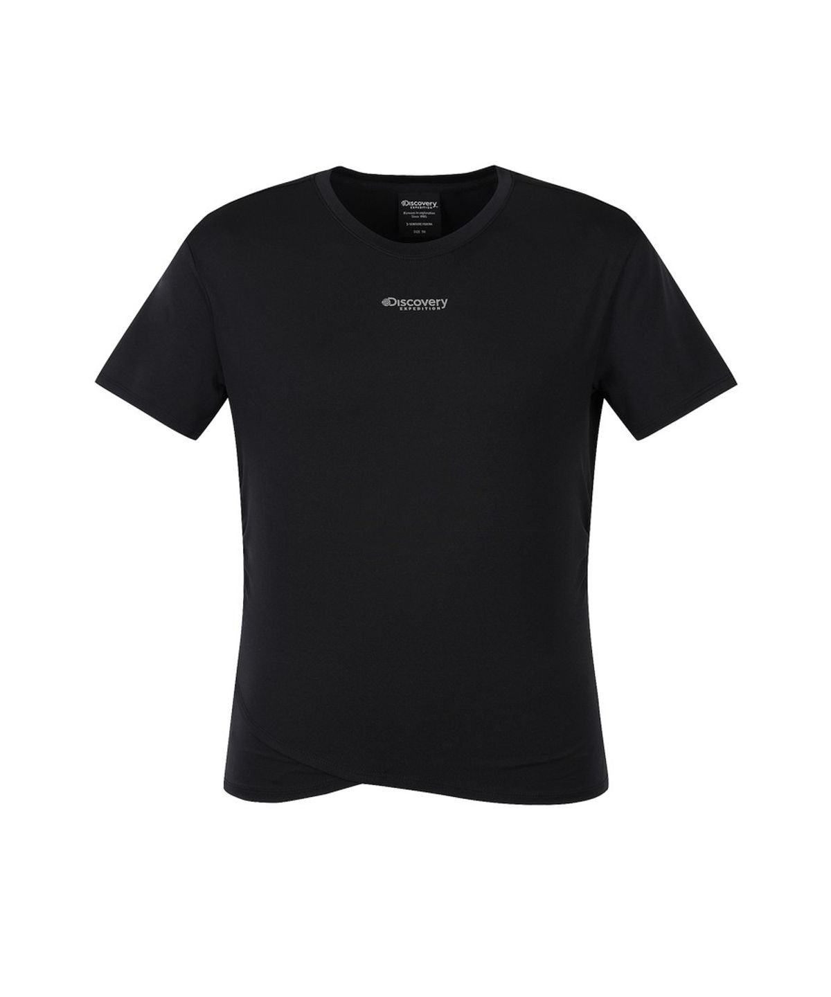 디스커버리 익스페디션(DISCOVERY EXPEDITION) 여성 셔링 반팔티셔츠 (BLACK)
