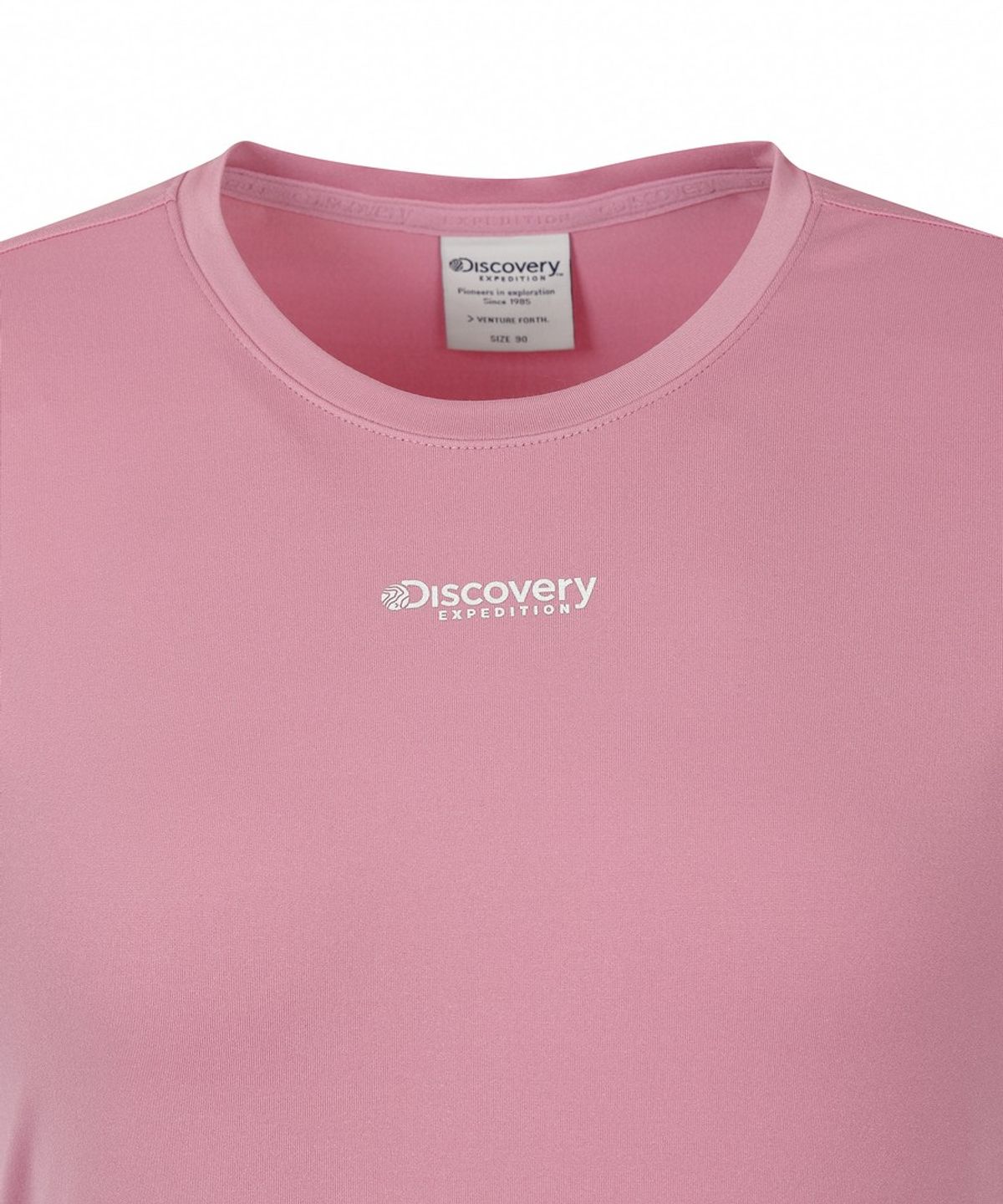 디스커버리 익스페디션(DISCOVERY EXPEDITION) 여성 셔링 반팔티셔츠 (D/PINK)