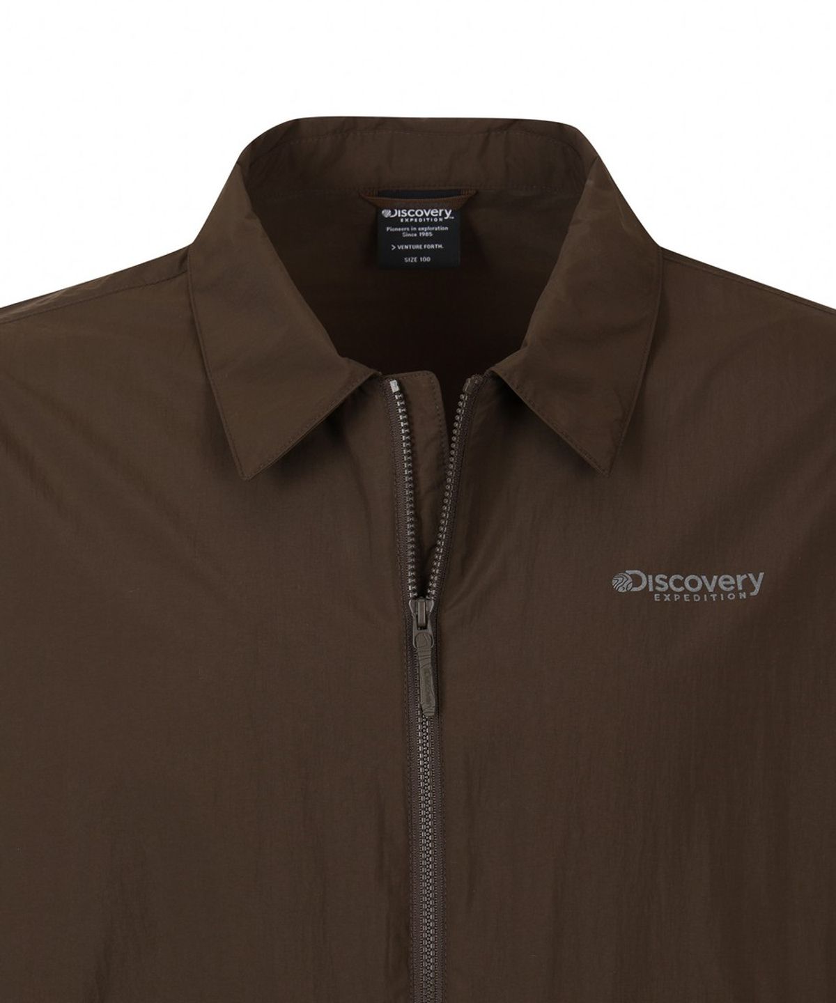 디스커버리 익스페디션(DISCOVERY EXPEDITION) 남성 프레시벤트 윌버 카라형 블루종 자켓 (Brown)