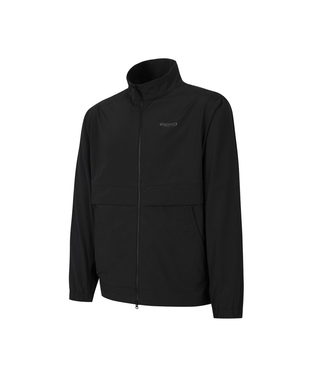 디스커버리 익스페디션(DISCOVERY EXPEDITION) 남성 프레시벤트 경량 우븐 트레이닝 하이넥 자켓 (BLACK)