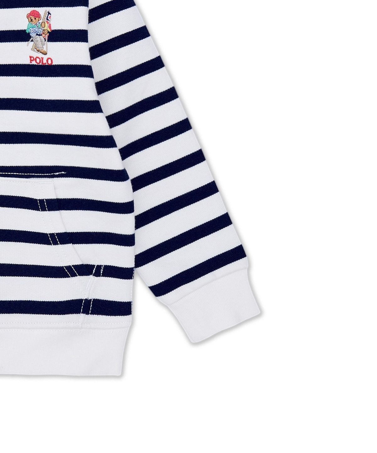 폴로 랄프 로렌 칠드런(POLO RALPH LAUREN CHILDREN) 폴로 베어 스트라이프 플리스 후디-멀티 컬러