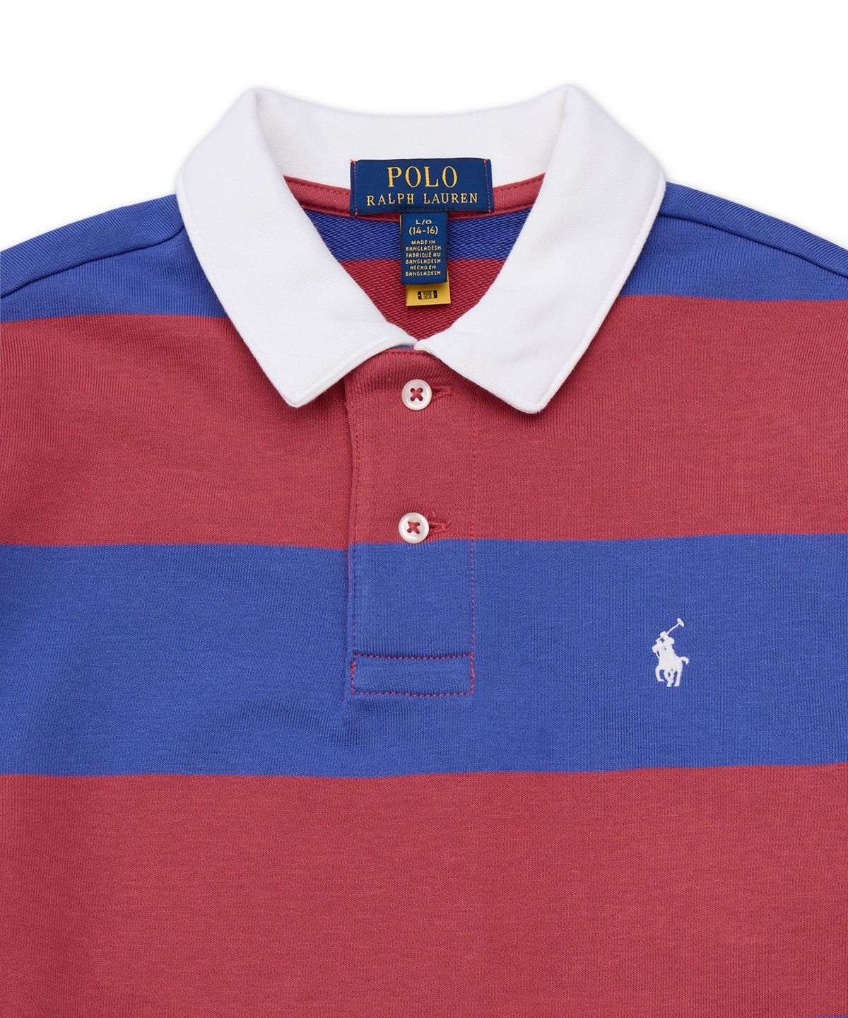 폴로 랄프 로렌 칠드런(POLO RALPH LAUREN CHILDREN) 프렌치 테리 럭비 스웨트셔츠-멀티 컬러