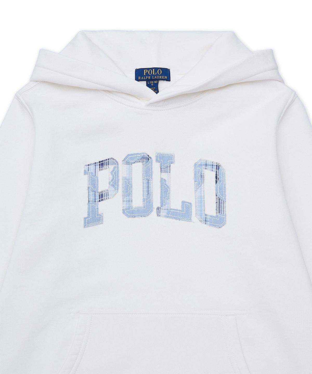 폴로 랄프 로렌 칠드런(POLO RALPH LAUREN CHILDREN) 로고 플리스 후디-화이트