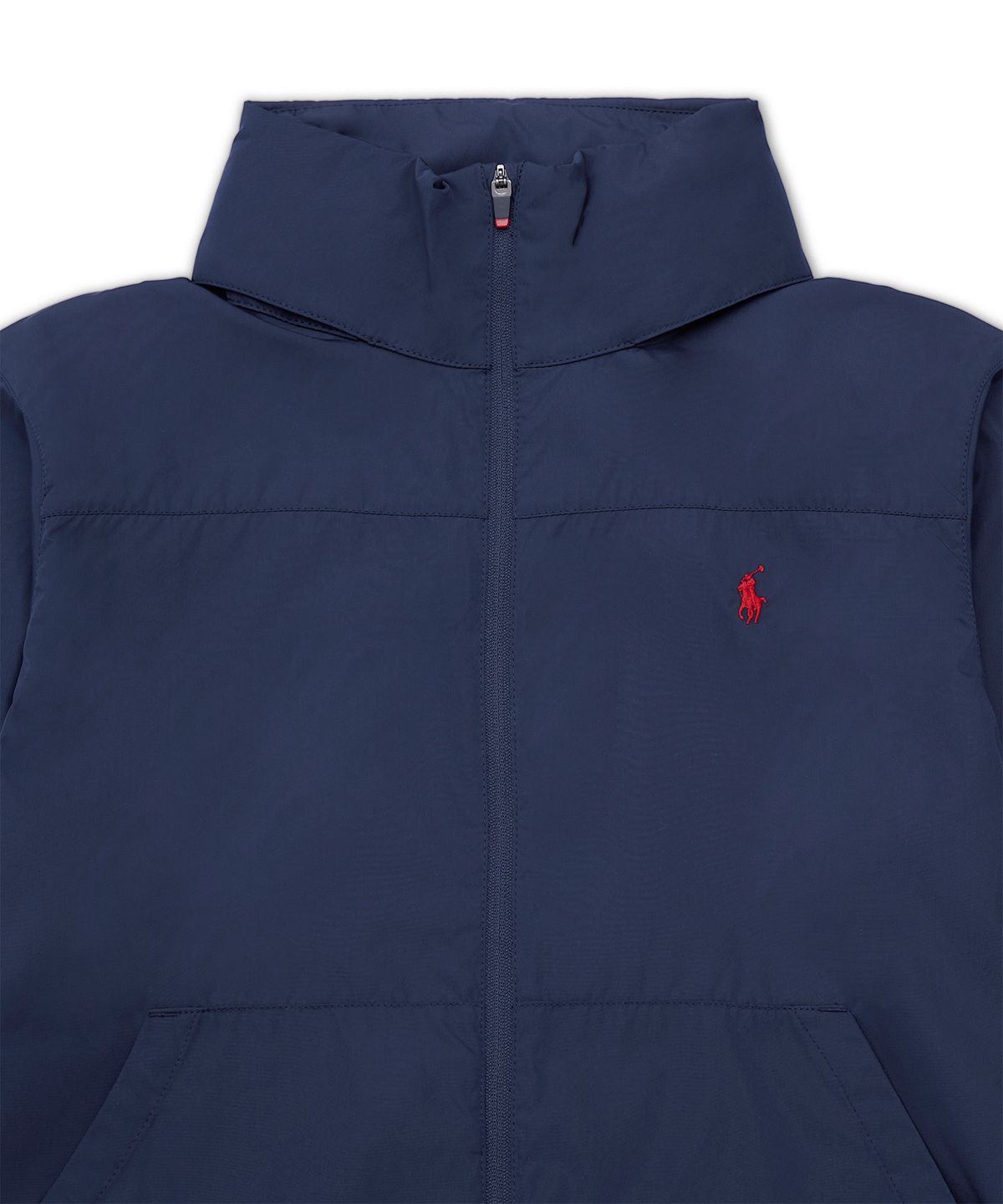 폴로 랄프 로렌 칠드런(POLO RALPH LAUREN CHILDREN) 패커블 발수 후드 재킷-네이비
