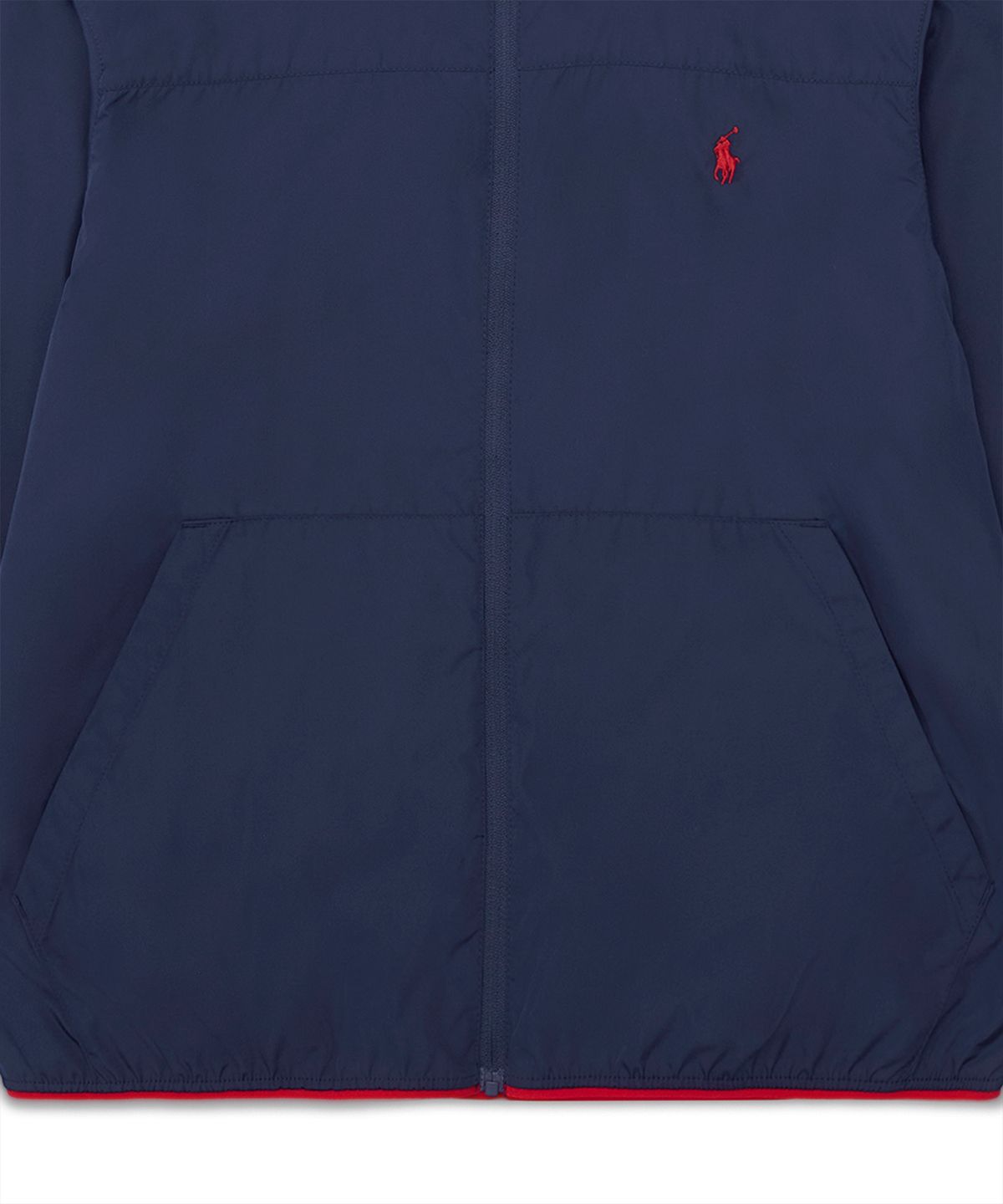 폴로 랄프 로렌 칠드런(POLO RALPH LAUREN CHILDREN) 패커블 발수 후드 재킷-네이비
